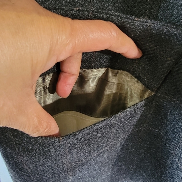 John Weitz Vintage Men's Wool Sport Coat Sz 48R Gray Plaid Three Button Lined - Picture 7 of 12